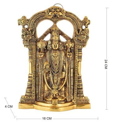Kalakriti Metal Wall Hanging God Tirupati Balaji, Sri Venkateswara Idol, Spiritual Home Dcor, Gift Statue For Pooja, Living Room